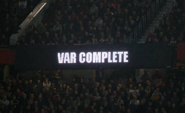 How fans see VAR decisions at Old Trafford. Image: PA Images