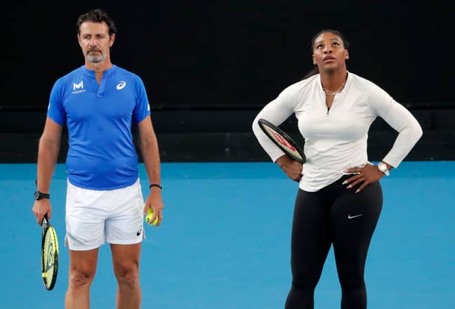 Serena Williams and Patrick Mouratoglou. Credit: Associated Press