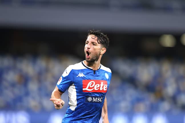 Dries Mertens scored the goal that put Napoli into the Coppa Italia final on Saturday. (Image Credit: PA)