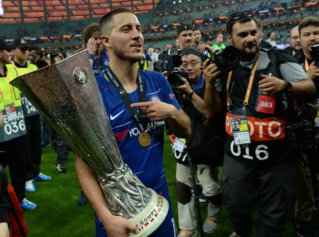 Hazard's last act as a Chelsea player looks to have been winning the Europa League. Image: PA Images