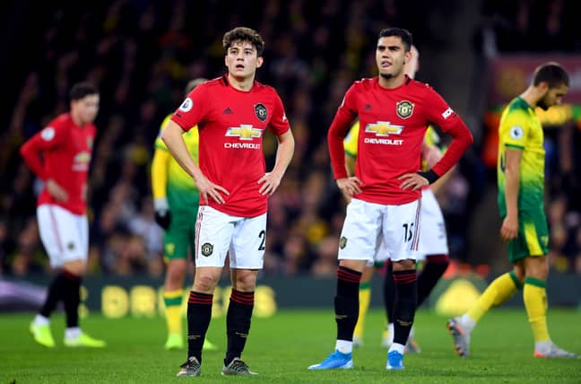 Pereira, right, has been one of many United players criticised this season. Image: PA Images