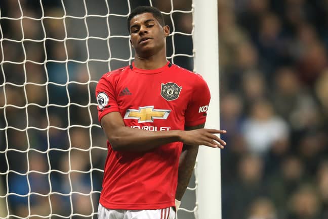Rashford was barely in the game against the Magpies. Image: PA Images