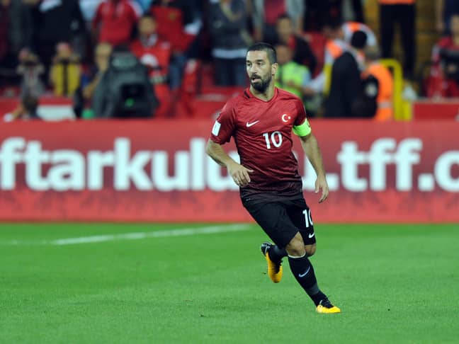 Turan in action for Turkey. Image: PA Images