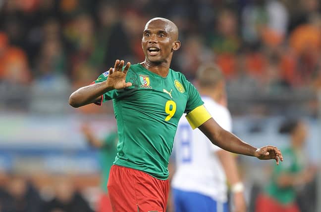 Eto'o skippering his country. Image: PA