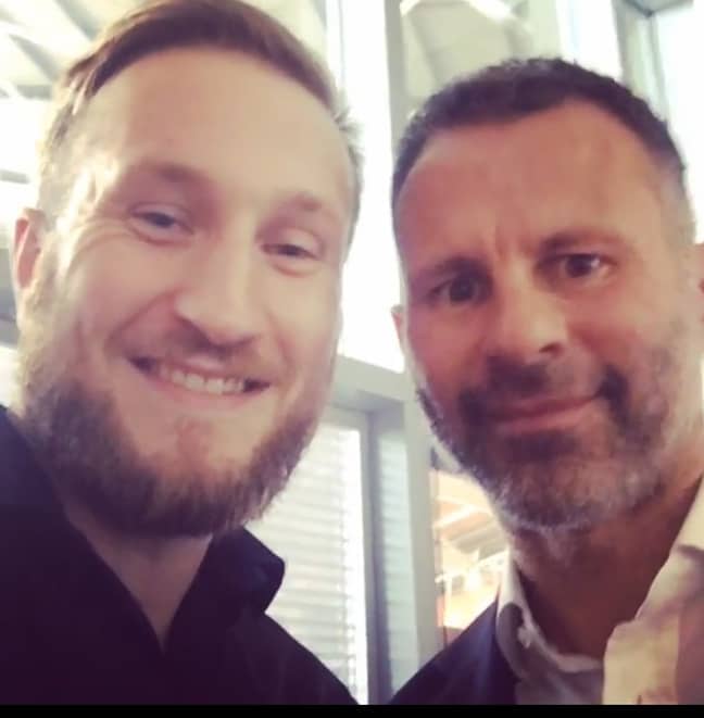 A random picture of Andy with Wales legend Ryan Giggs. 