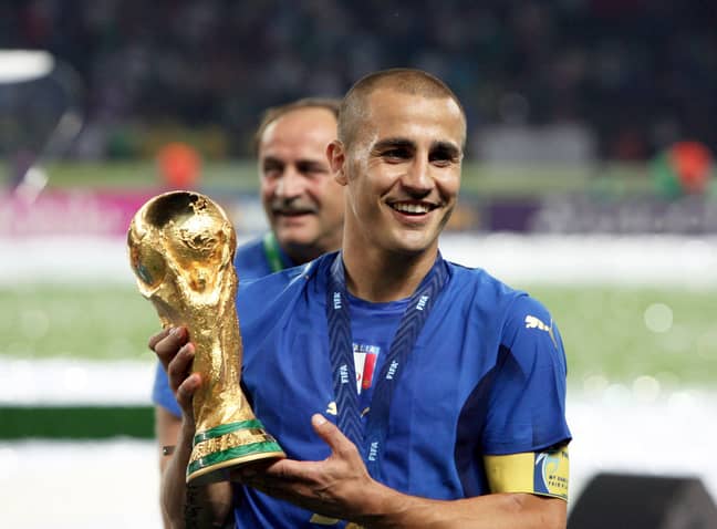 Cannavaro won the Ballon d'Or after leading Italy to World Cup success. Image: PA Images