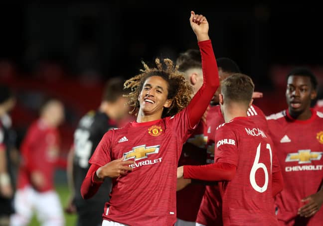 Mejbri is impressing for United's young side. Image: PA Images