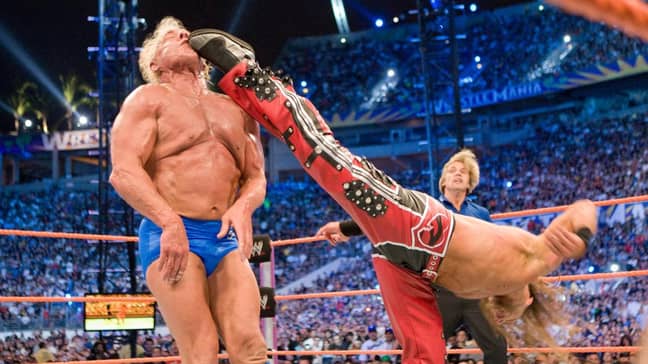 The moment that ended Flair's career. Image: WWE