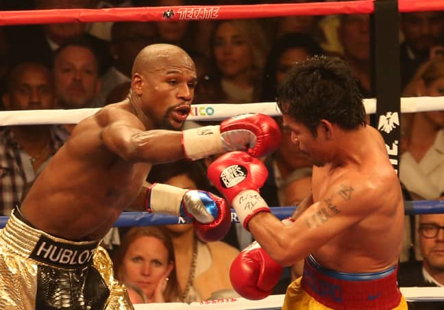 Mayweather beat Pacquiao on points. Image: PA Images