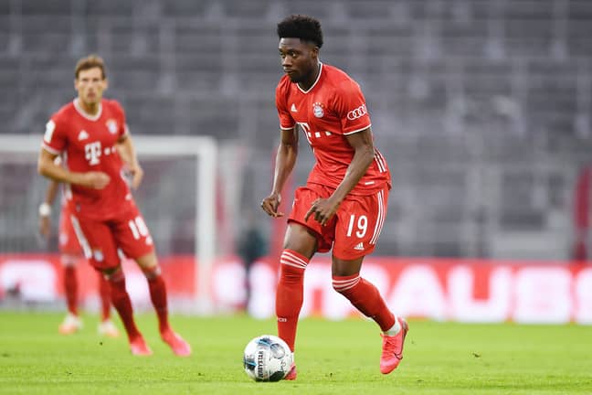 Alphonso Davies has thrived at left-back due to Bayern Munich's injury problems in defence. (Image Credit: PA)