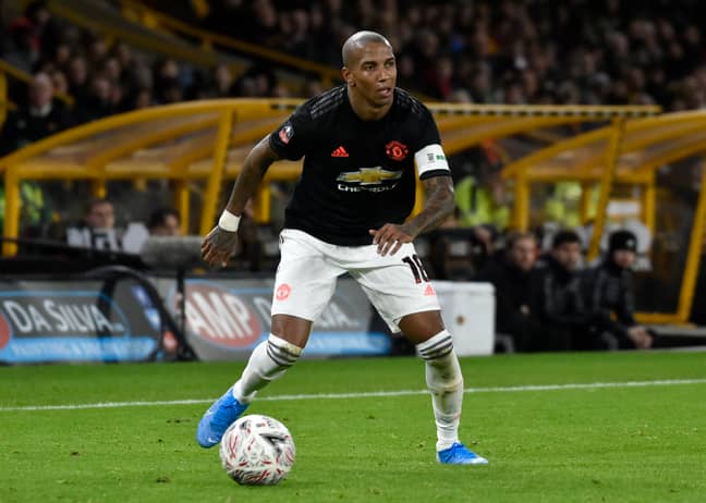 Young playing for United in the recent FA Cup draw with Wolves. Image: PA Images