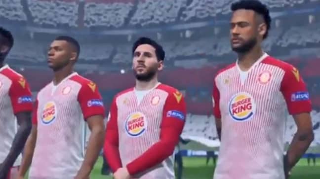 Kylian Mbappe, Lionel Messi and Neymar line up for Stevenage FC in Ultimate Team. Credit: YouTube