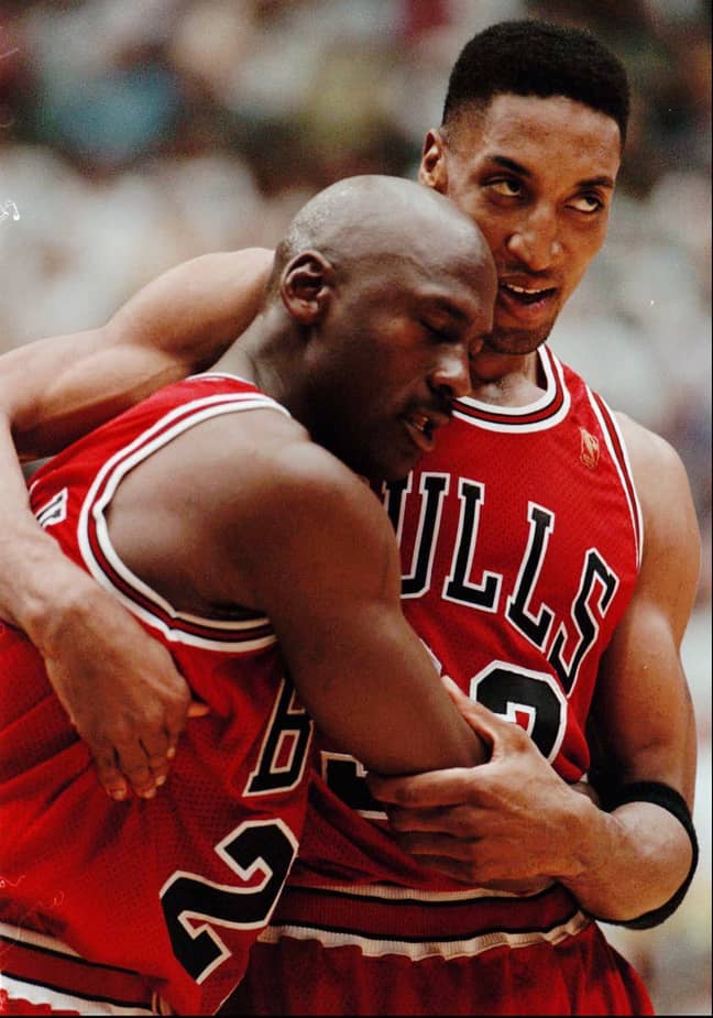 Michael Jordan and Scottie Pippen. Credit: PA