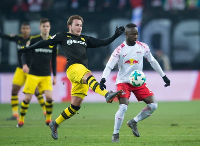 Keita in action for RB Leipzig. Image: PA