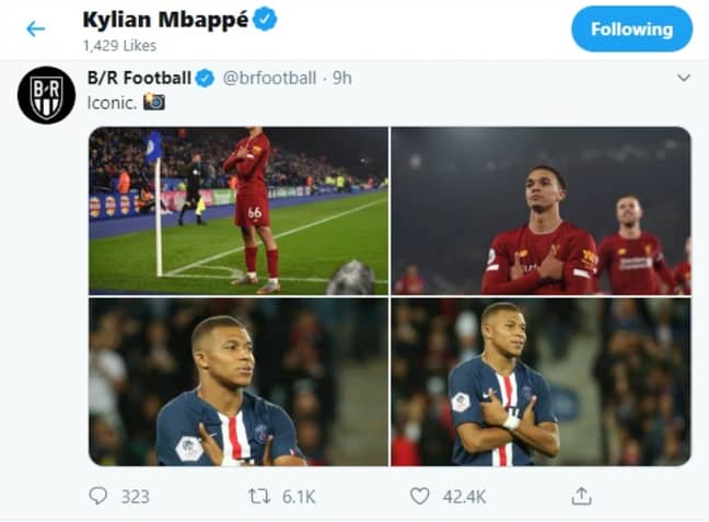 Kylian Mbappe Responds To Trent Alexander Arnold S Celebration In Liverpool S Victory Over