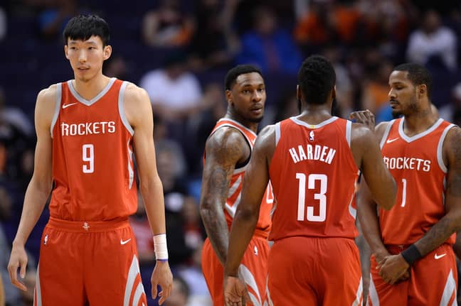 Zhou Qi used to play for the Houston Rockets in the NBA. Credit: PA
