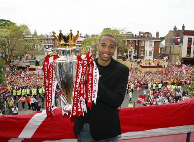 Henry was a two time champion with Arsenal. Image: PA Images