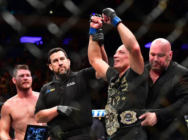 GSP beat Bisping in his final fight before retirement. Image: PA Images