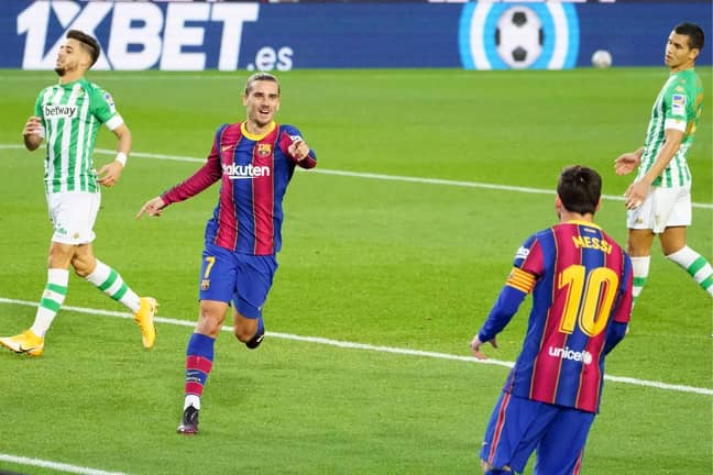 Griezmann's future is directly linked to Messi's. Image: PA Images