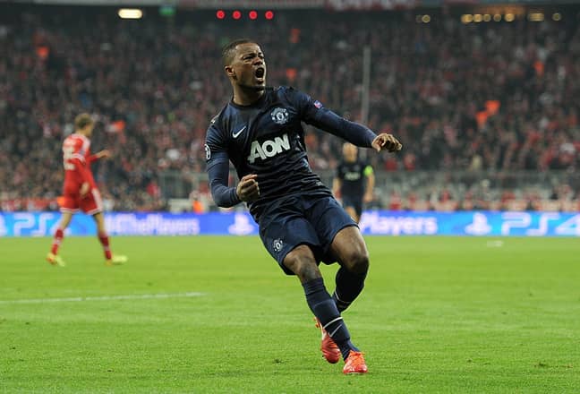 Evra scored for Moyes' side away against Bayern Munich. Image: PA Images.