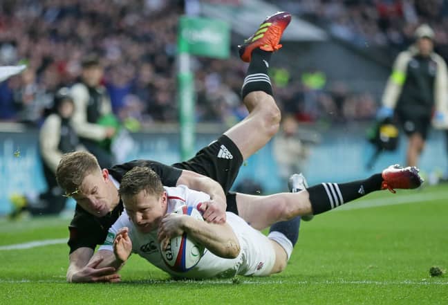 Chris Ashton returns to the England starting XV with a try after two minutes. Image: PA Images