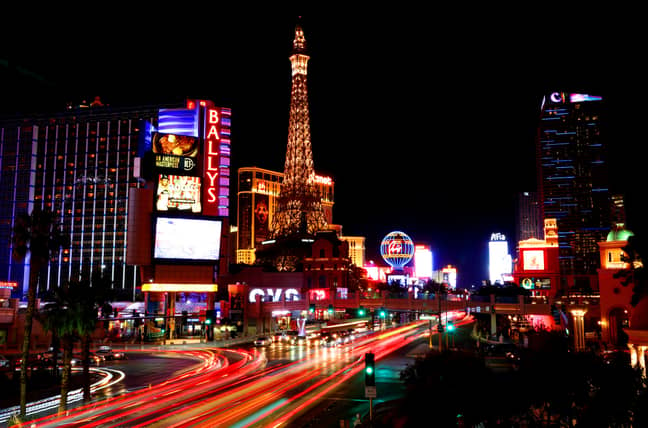 The famous Las Vegas strip. Credit: PA