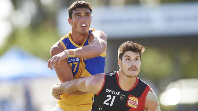 Patrick Bines competing in the WAFL.