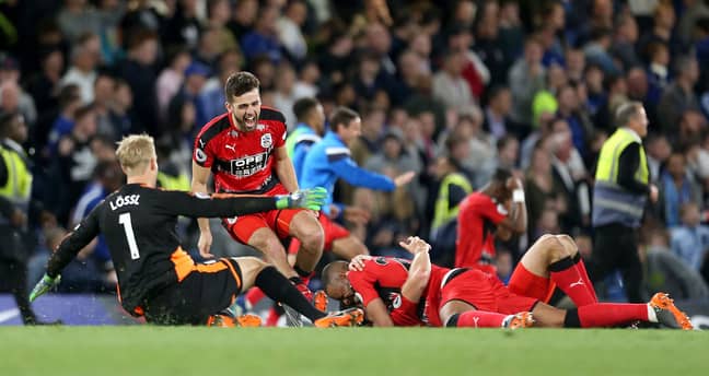 Relief and delight at the final whistle. Image: PA Images
