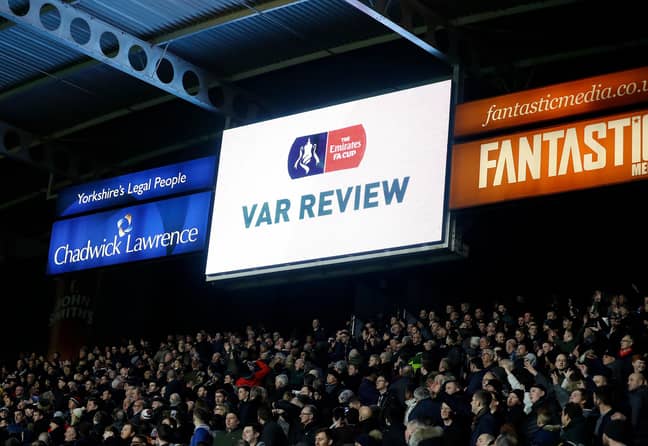VAR in action. Image: PA Images
