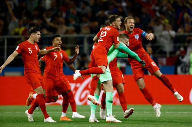 England won a World Cup penalty shootout for the first time. Credit: PA