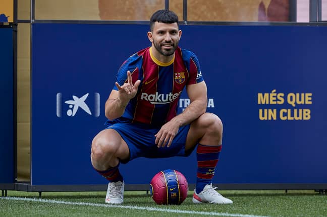 Aguero is also yet to be registered for Barca. Image: PA Images