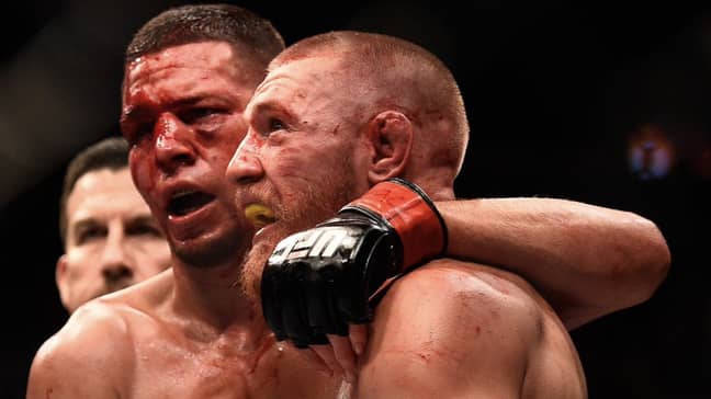 Diaz and McGregor had two epic fights in 2016. Image: PA Images