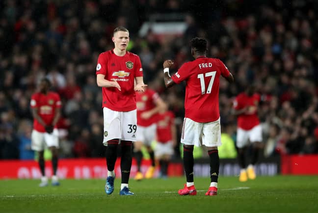 The McTominay and Fred pivot has come under criticism this season. Image: PA Images