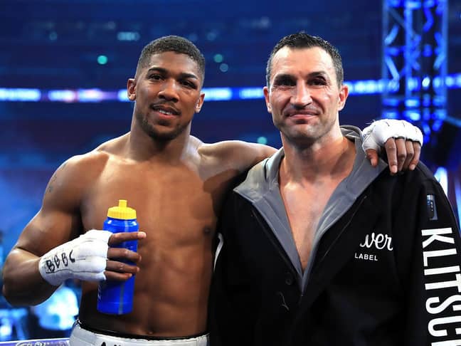 Two warriors after a classic fight. Image: PA Images