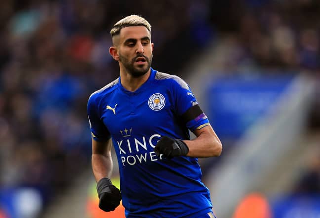 Mahrez in action for Leicester City. Image: PA