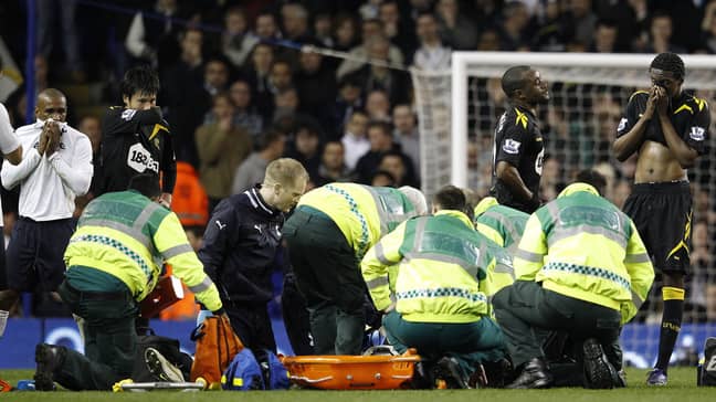 Fabrice Muamba was forced to retire after he suffered a cardiac arrest during a football match in 2012