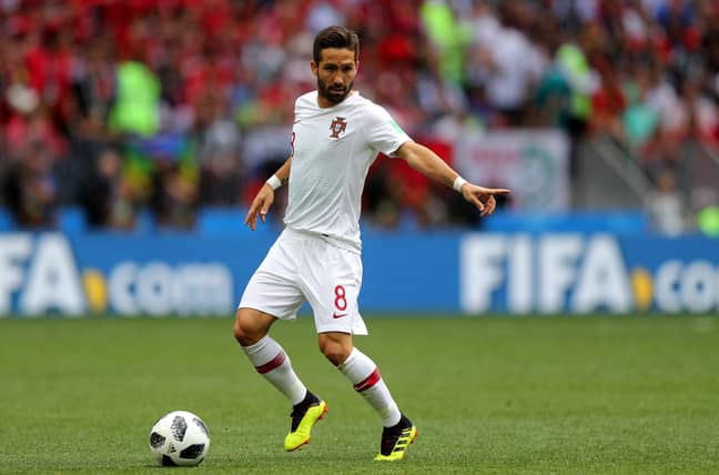 Moutinho playing for Portugal. Image: PA Images