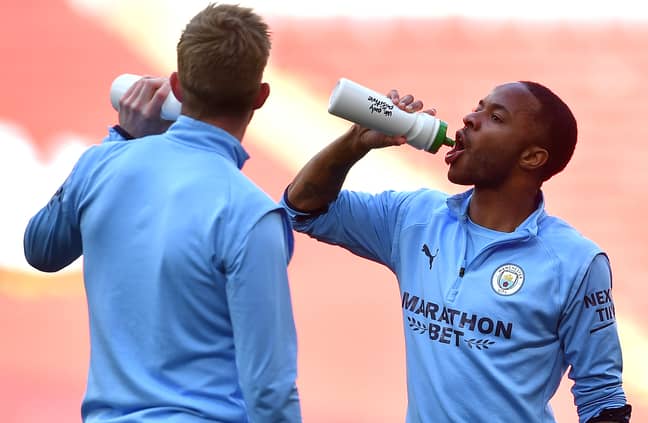 Raheem Sterling and Kevin de Bruyne are City's joint most valuable players. Image: PA Images