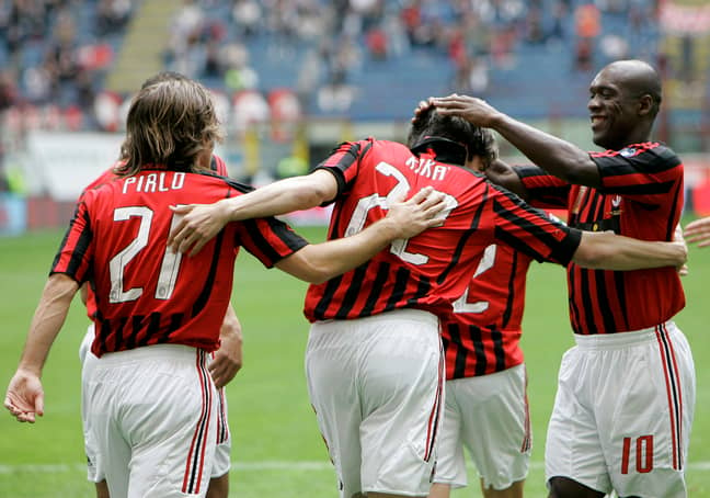 Pirlo, Seedorf and Kaka- not a bad midfield! Image: PA Images