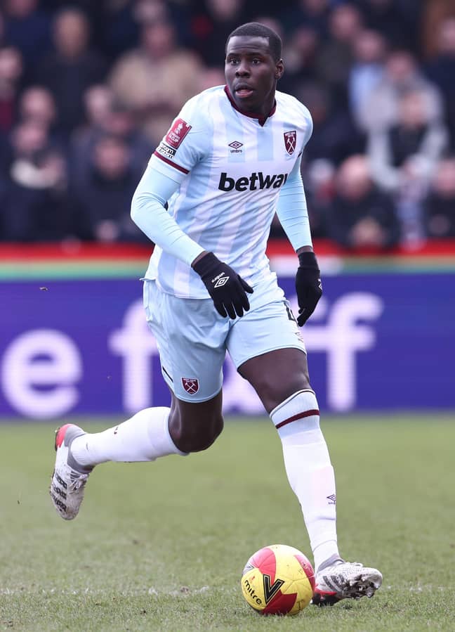 It's understood the clip was posted online after West Ham's recent FA Cup clash against Kidderminster Harriers. Credit: Alamy