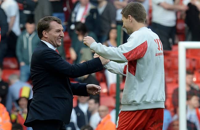 Steven Gerrard praised the management of Brendan Rodgers on a number of occasions during his spell as Liverpool manager. Image: PA