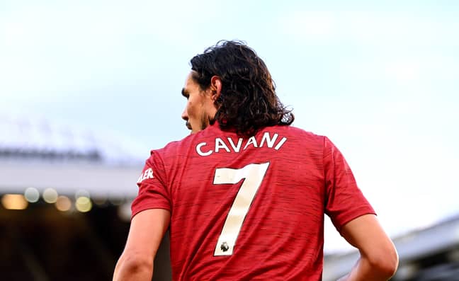 Jersey number cavani Man Utd