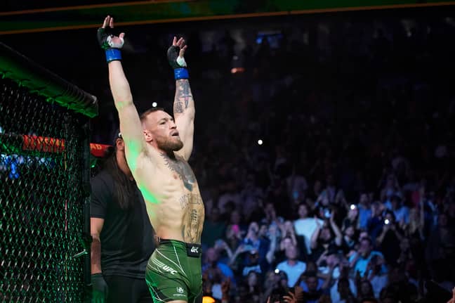 McGregor entering the octagon. Image: PA Images