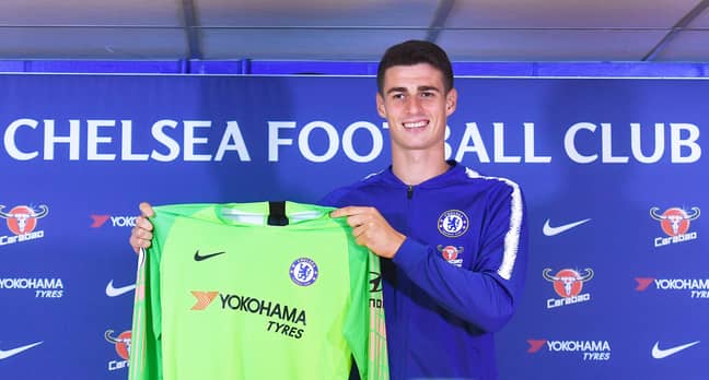 Kepa unveiled as a Chelsea player. Image: PA