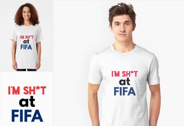 I'm Sh*t At Fifa T Shirt tshirt Tshirt T-Shirt Football Gaming Funny Loser 