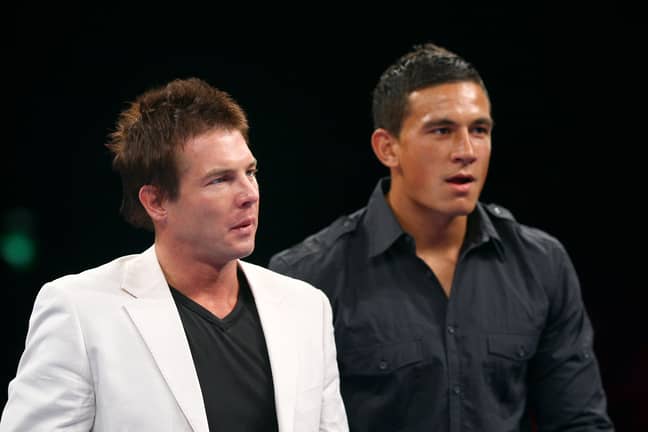 Ben Cousins and Sonny Bill Williams in 2008. Credit: PA