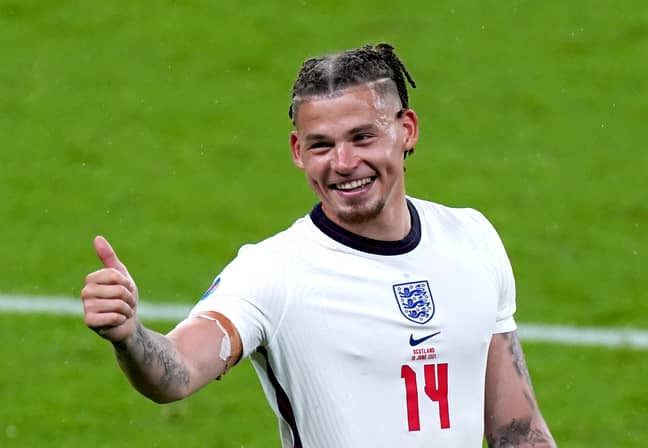 PA: Kalvin Phillips in action for England.