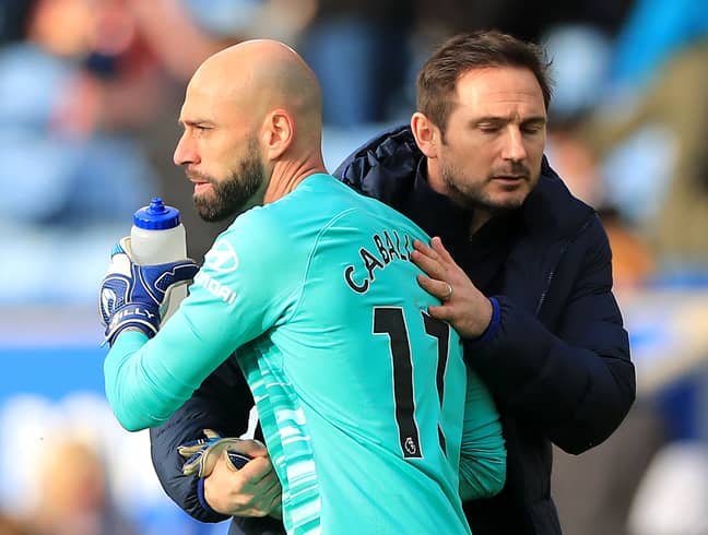 Lampard and Caballero at full time. Image: PA Images