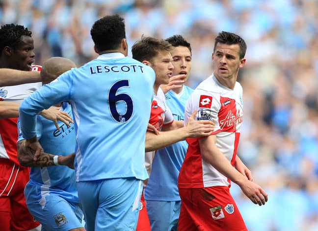 Barton gets sent off against City and then tries to start a war. Image: PA Images