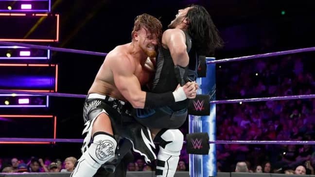 Murphy taking on Mustafa Ali, who has also left 205 Live and works on the SmackDown brand. (Image Credit: WWE)